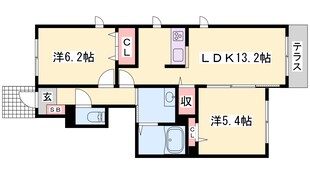 ハートフルハイツⅡの物件間取画像